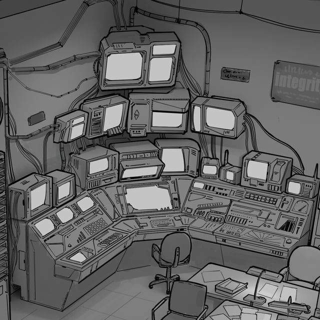 The meme is a black-and-white image of a large, cluttered control room with numerous screens and consoles. The text in the image reads "I can see why they're always calling you 'Control'". This phrase is likely a reference to the character Control from the TV show "The Expanse", who is a highly skilled and experienced operator of a control room.